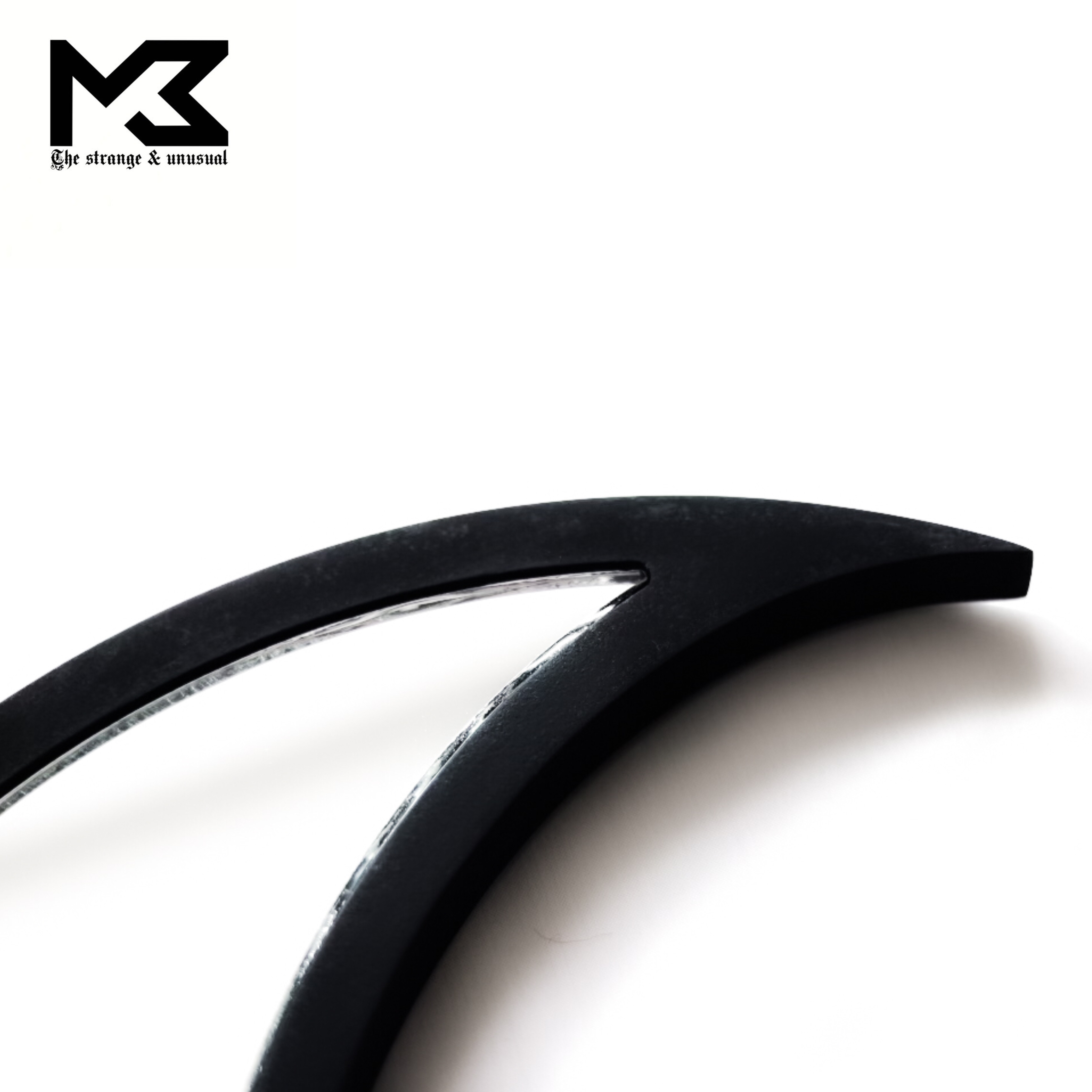 Black Crescent Shaped Moon Mirror