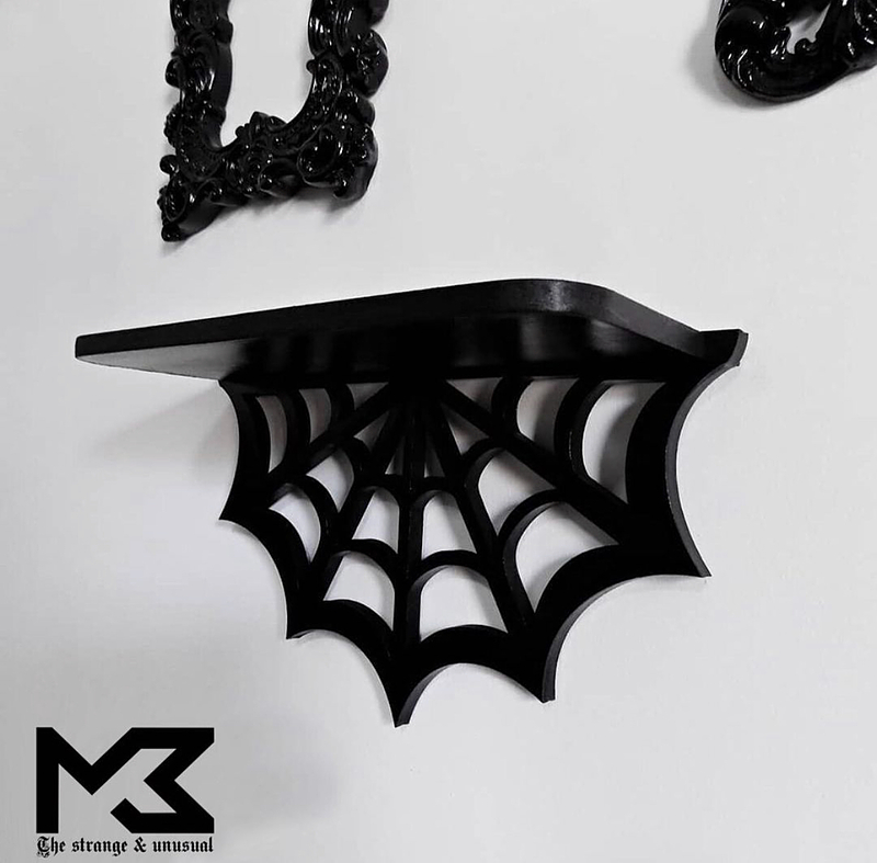 Spider web shelf